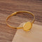 5pcs Brass 20mm bracelet blanks, Bracelet Settings Bezel Bangle Bracelet Bases