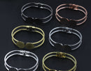 5pcs 18mm plane blanks bracelet Bracelet Settings Bezel Bangle Bracelet Bases