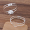 5pcs heart 25mm bracelet blanks, Bracelet Settings Bezel Bangle Bracelet Bases