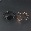 5pcs 25mm lace bracelet blanks,Bracelet Settings Bezel Bangle Bracelet Bases