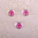 10pcs 12mm glass Pressed flower Pendant