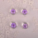 10pcs 12mm glass Pressed flower Pendant