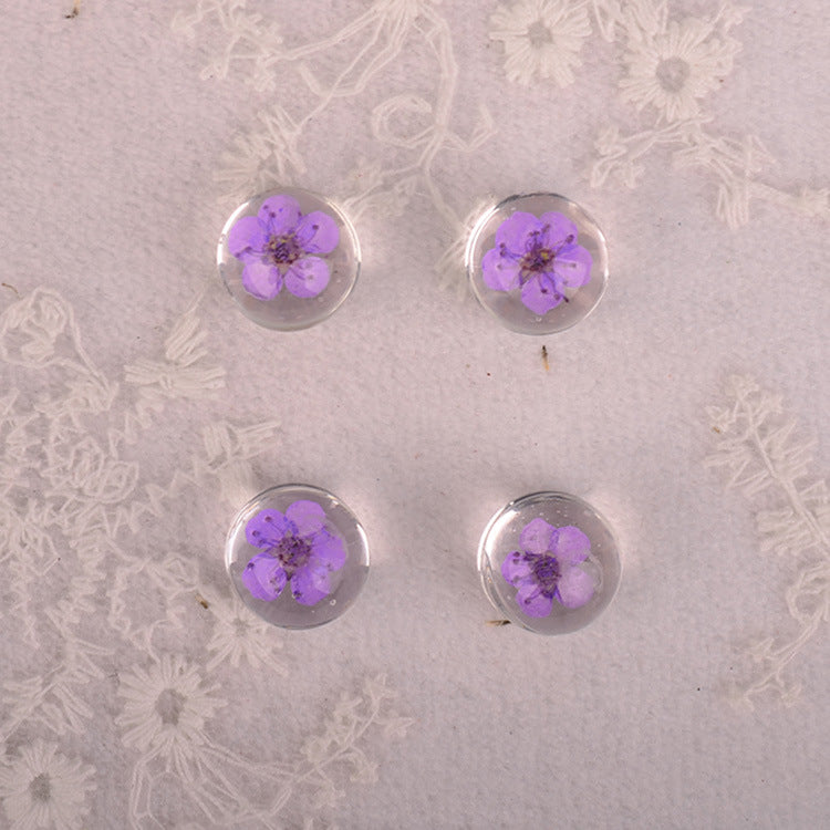 10pcs 12mm glass Pressed flower Pendant