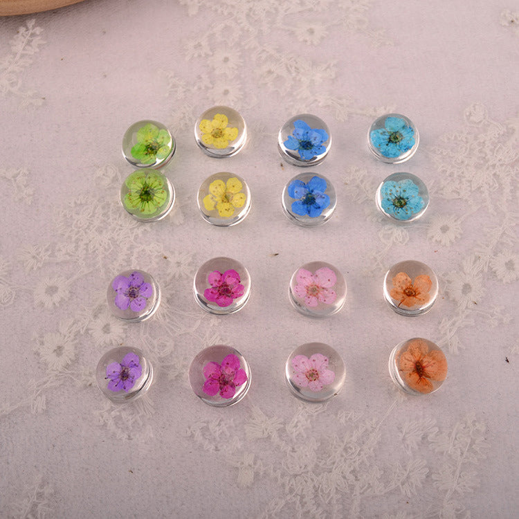 10pcs 12mm glass Pressed flower Pendant