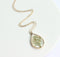 1pcs Handmade Teardrop real Clover pressed flower pendant jewelry