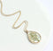 1pcs Handmade Teardrop real Clover pressed flower pendant jewelry