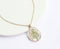 1pcs Handmade Teardrop real Clover pressed flower pendant jewelry