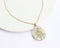 1pcs Handmade Teardrop real Clover pressed flower pendant jewelry