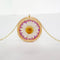 1pcs wood Resin pressed flower pendant necklace, Real dried flower jewelry