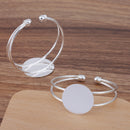 5pcs 25mm 30mm bracelet blanks Bracelet Settings Bezel Bangle Bracelet Bases