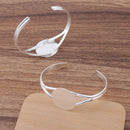 5pcs 25mm flat Y-shaped Bracelet blanks Settings Bezel Bangle Bracelet Bases