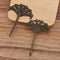 20pcs Bobby Pins Flower Filigree Pad, Brass Jewelry Vintage Flower Hairpins, Flower Hair Findings,Hair Accessories