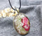 1pcs  Handmade flowers pressed flower pendant jewelry