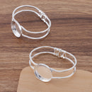 5pcs 25mm bracelet blanks Bracelet Settings Bezel Bangle Bracelet Bases