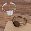 5pcs 25mm bracelet blanks Bracelet Settings Bezel Bangle Bracelet Bases