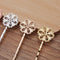 20pcs Bobby Pins Flower Filigree Pad, Flower Hair Findings, Hair Accessories