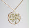 1pcs pressed flower pendant necklace, flower jewelry wholesale