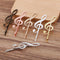 20pcs brass plating Musical Note Bobby Pins Leaves Flower Filigree Pad, Flower Hair Findings, Hair Accessories