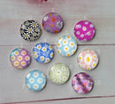 Handmade Round Photo Glass Cabochon A604