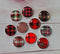 Handmade Round Photo Glass Cabochon geometric A690