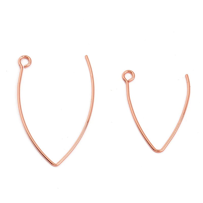 50pcs Stainless Steel French Ear Hooks V Shape DIY Fashion