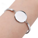 5pcs lace 12mm stainless steel bracelet Base Settings, Bezel bracelet blanks Cabochon trays