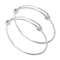 5pcs Stainless Steel Adjustable Bangle Double Loop 66mm Adjustable Wire Bangle