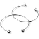 5pcs 316L Stainless Steel Adjustable Bangle 65mm Adjustable Wire Bangle bracelet