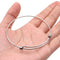 5pcs Stainless Steel Adjustable Bangle Double Loop 66mm Adjustable Wire Bangle