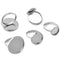 20pcs Stainless Steel 8mm -25mmRing Bezel Blanks Ring Settings Ring Base