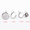 100pcs Surgical Stainless Steel Bezel Earring Studs Settings, Earrings Blanks,earrings Base