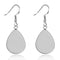 20pcs Surgical Stainless Steel Teardrop Earrings 10x14mm Bezel Settings,Earrings Blanks Base