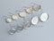 20-100pcs Earrings Blanks wholesale, stainless steel french earwires hooks 6mm -25mm French Earwires Hook With Round Pad