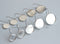 20-100pcs Earrings Blanks wholesale, stainless steel french earwires hooks 6mm -25mm French Earwires Hook With Round Pad