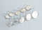 20-100pcs Earrings Blanks wholesale, stainless steel french earwires hooks 6mm -25mm French Earwires Hook With Round Pad