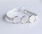 6pcs 3 trays bracelet blanks, 12mm Bracelet Settings, Bezel Bangle Bracelet Bases