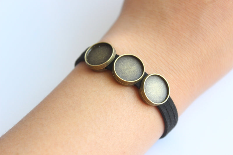 5pcs bracelet blanks,10-20mm Bracelet Settings, Bezel Bangle Bracelet Bases