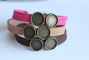 7pcs bracelet blanks,10-20mm Bracelet Settings, Bezel Bangle Bracelet Bases