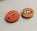 20pcs Stainless Steel wood brooch Blanks,wood brooch Base Settings