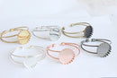 3pcs bracelet blanks 25mm Bracelet Settings Bezel Bangle Bracelet Bases