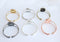 3pcs bracelet blanks 25mm Bracelet Settings Bezel Bangle Bracelet Bases