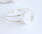 3pcs bracelet blanks 25mm Bracelet Settings Bezel Bangle Bracelet Bases