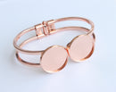 3pcs bracelet blanks 20mm Bracelet Settings Bezel Bangle Bracelet Bases