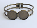 3pcs bracelet blanks 20mm Bracelet Settings Bezel Bangle Bracelet Bases