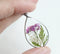 1pcs Handmade Teardrop pressed flower pendant jewelry