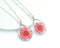 1pcs Handmade Teardrop pressed flower pendant jewelry