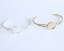 5pcs 20mm bracelet blanks Bracelet Settings Bezel Bangle Bracelet Bases