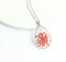 1pcs Handmade Teardrop pressed flower pendant jewelry