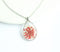 1pcs Handmade Teardrop pressed flower pendant jewelry