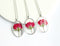 1pcs oval pressed flower pendant necklace, Real dried flower jewelry wholesale